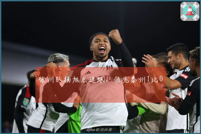 徐州队杨旭东进球，领先泰州1比0